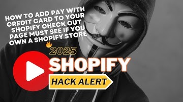 How To Add Credit & Debit Card Smart Buttons in Shopify | 💰💰 |