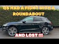 Rebuilding a wrecked 2019 audi q5 that hit a roundabout