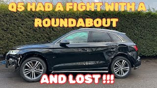 REBUILDING A WRECKED 2019 AUDI Q5 THAT HIT A ROUNDABOUT!