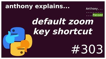 default zoom key shortcut (beginner) anthony explains #303