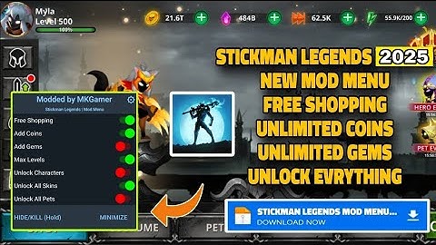 Stickman Legends Mod Menu V7.0.12 | Stickman Legends Mod Apk
