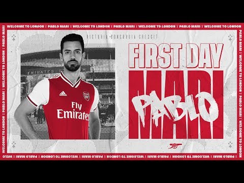Pablo Mari's first day at Arsenal training centre | Behind the scenes