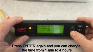 Configuring NetworkAIR™ FM Display Password Timeout Interval | Schneider Electric Support