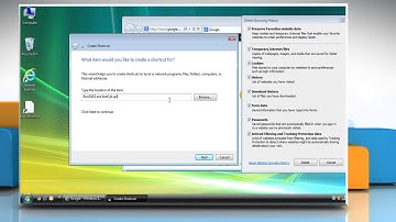 How to create a desktop shortcut to 