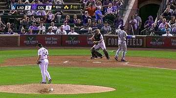 LAD@COL: Kahnle gets Puig to strike out looking