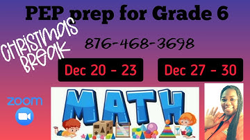 Christmas Break PEP 6 Preparations