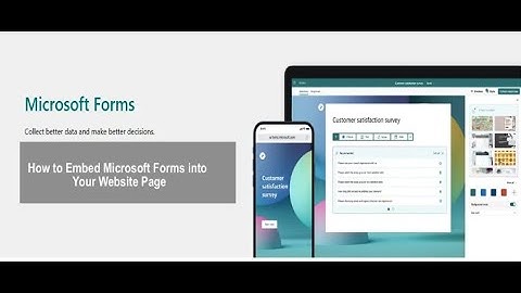 How to Embed Microsoft Forms into Your Website Page