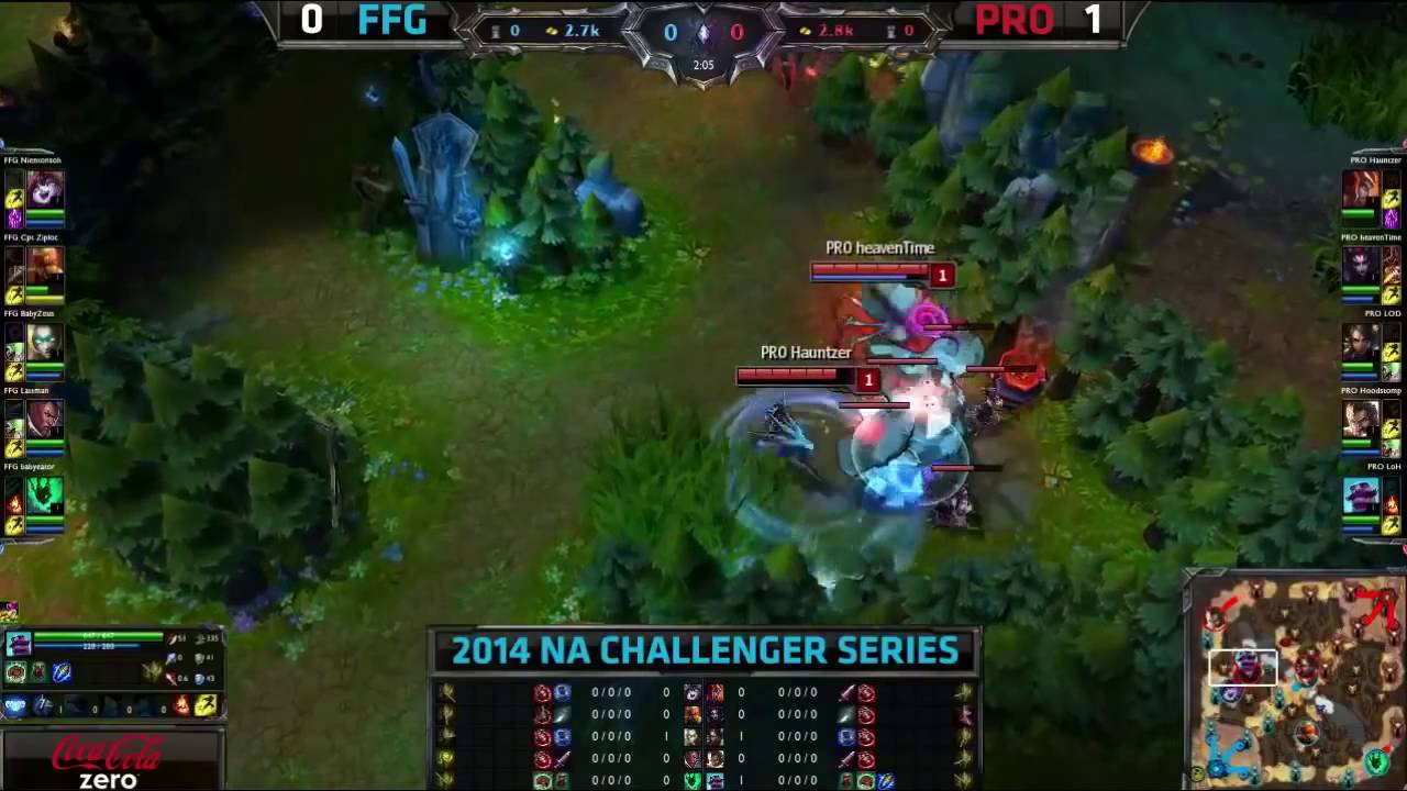 ♠ SEASON 4 ♠ || LOLPRO vs Frank Fang Gaming Nien Game 2 NA Challenger Summer 2014 PRO vs FFG