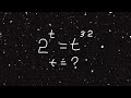 | 2^t =t^32 |Only 10% Students Solve this exponential math olympiad question
