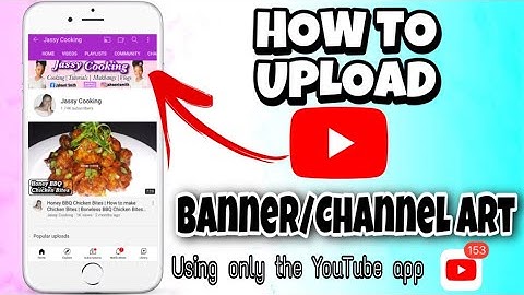 How To Upload Your YOUTUBE BANNER/CHANNEL ART on your Phone | Without Using Google Chrome