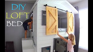 ✅ Bunk Beds // Woodworking How To Custom build // diy bunk bed house or diy loft bed