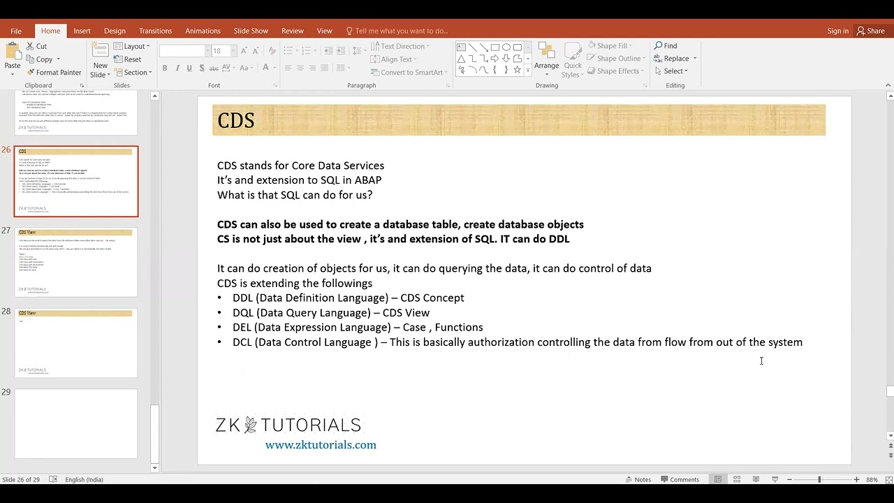 12.2 Create First CDS View | SAP ABAP on HANA