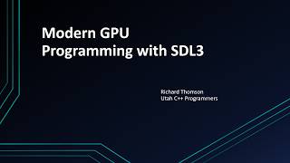 Modern GPU Programming with SDL3