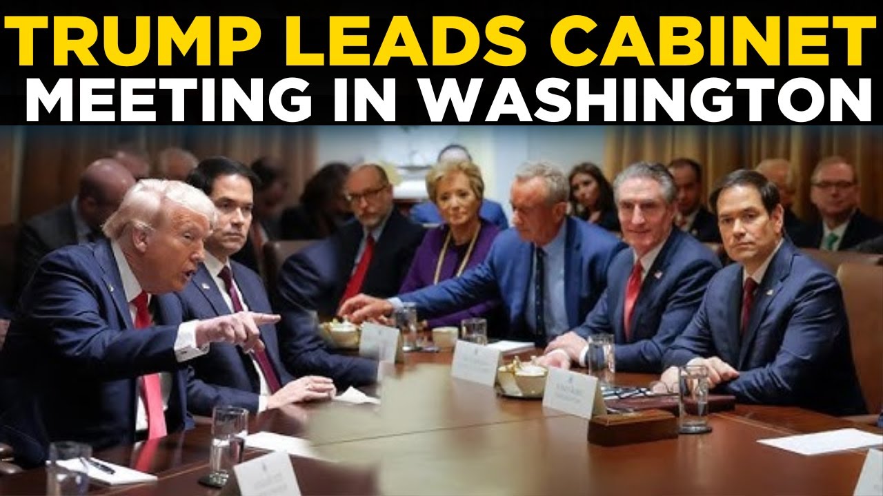 TRUMP CABINET MEETING LIVE | Full Coverage from the White House Cabinet Room | World News