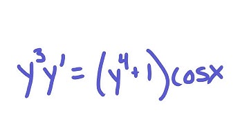 Separable Differential Equations Example 2 | y^(3)y