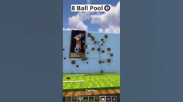 Minecraft 8 Ball Pool Game😱 #shorts