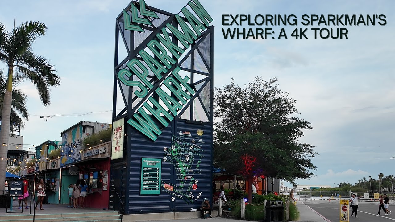 Exploring Sparkman Wharf, Tampa: A 4K Walking Tour