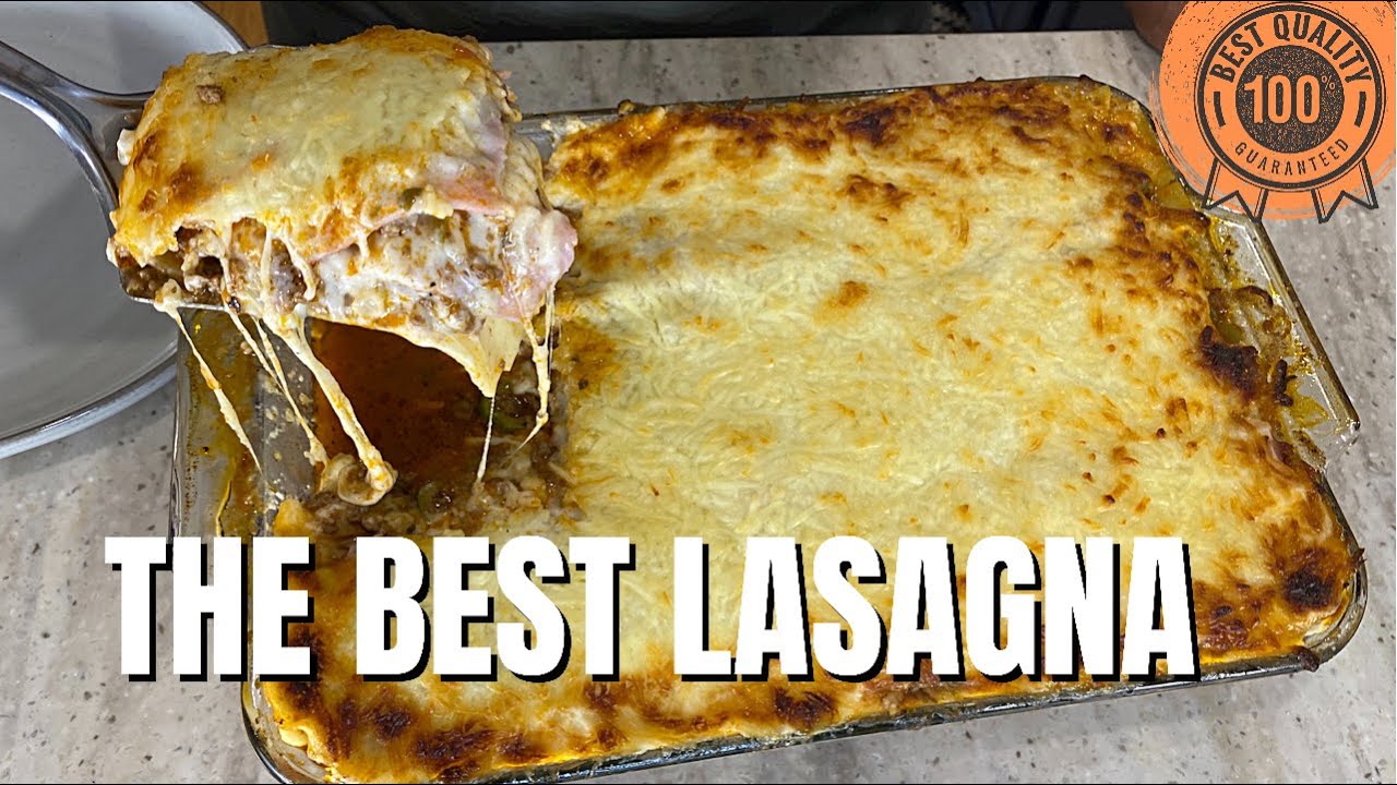The best Lasagna Bolognese with Bechamel Sauce - Brazilian style!