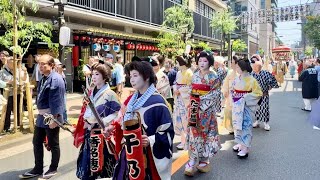 Asakusa Japan 浅草神社例大祭(三社祭)名物大行列