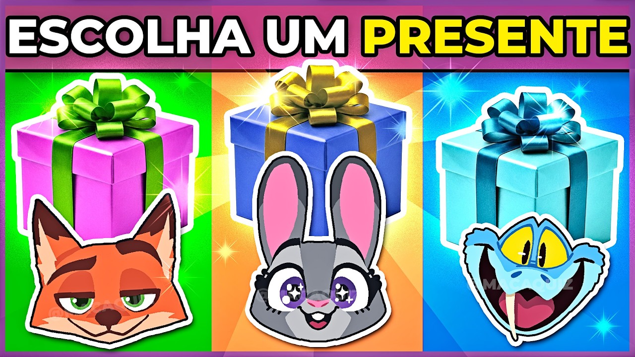 🎁 ESCOLHA SEU PRESENTE DE ZOOTOPIA | Será que você vai ter sorte nas escolhas? 