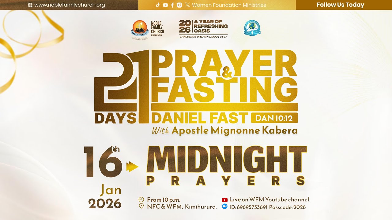 MIDNIGHT Prayers- 21 Days of Prayers & Fasting  "Daniel Fast -Dan. 