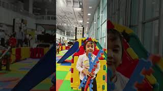 Brand new kids play area at Kolkata Domestic Airport... Kids enjoying to the fullest.. #cute #twin