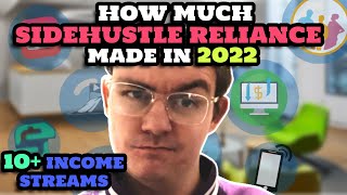 HOW MUCH SIDEHUSTLE RELIANCE MADE IN 2022 (10+ INCOME STREAMS)