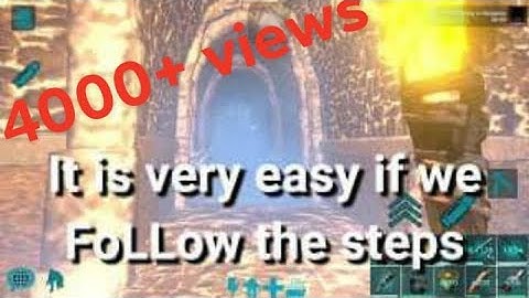 How to do Ice Ax / Ax Icicle trap in Ark mobile || ark mobile Dungeon