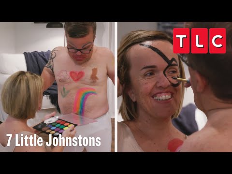 Amber and Trent's Body Paint Date | 7 Little Johnstons | TLC