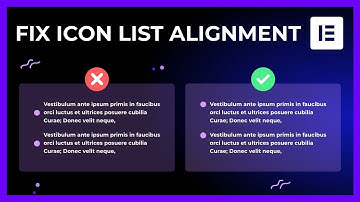 Fix Icon List Widget Alignment In Elementor