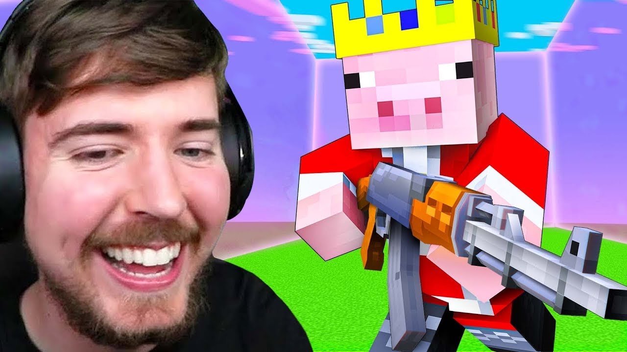 ⁣100 YouTuber Minecraft Battle Royale!