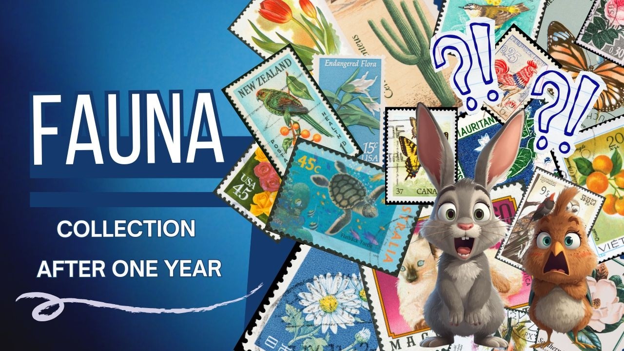 Fauna stamps collection after one year