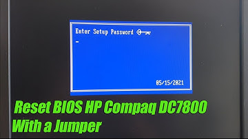 How To Reset BIOS HP Compaq DC7800 With a Jumper