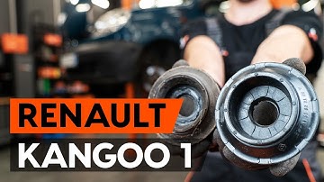 How to change front strut mount / top munt RENAULT KANGOO 1 (KC) [TUTORIAL AUTODOC]