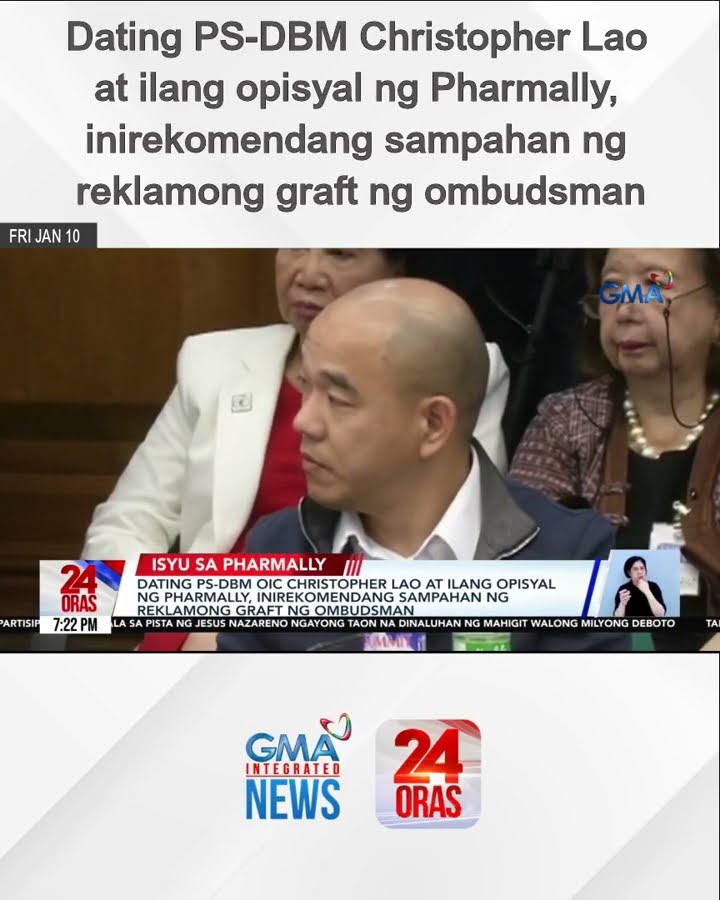 Dating PS-DBM Christopher Lao at ilang opisyal ng Pharmally, inirekomendang sampahan... | 24 Oras