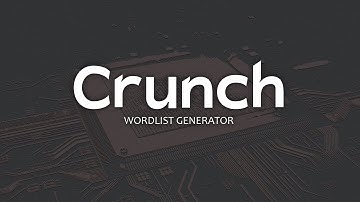 Generate your own password list using Crunch |CRUNCH| |Kali||Jan 2022|