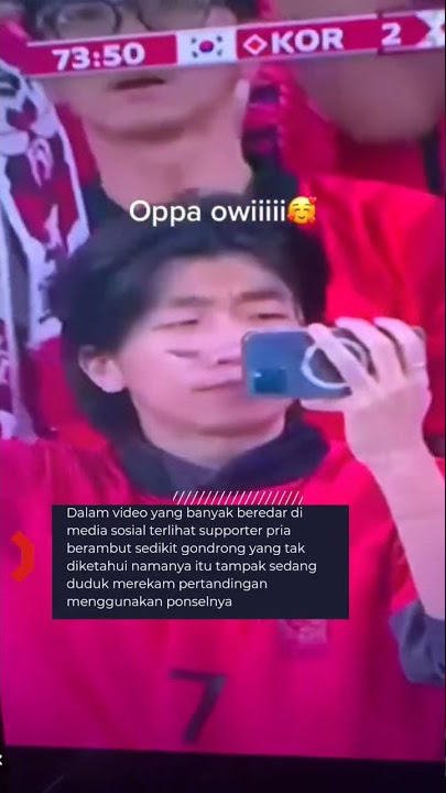 Viral !!! Supporter Korea mirip Pak Jokowi #shorts