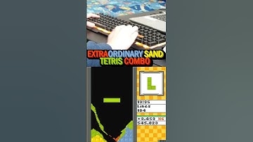 Extraordinary Sand Tetris Combo #shorts #tetris