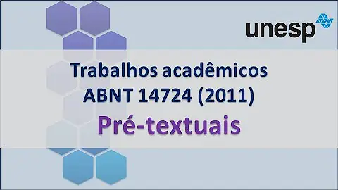 O que a NBR 14724 normaliza?