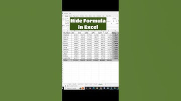 How to hide Formula in MS Excel 2021? | excel tricks #excel #shorts