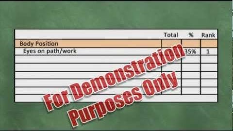 Pareto Analysis: A Lean Behavior-Based Safety Video Demo