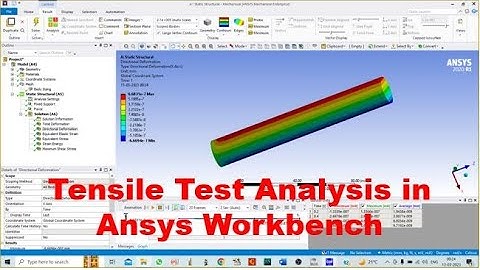 Tensile Test Analysis of solid Cylindrical rod || Ansys Tutorial || Static Structural
