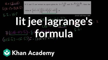 IIT JEE Lagrange
