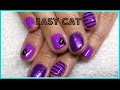 Nail Art | Easy Cat Design | Gel Polish