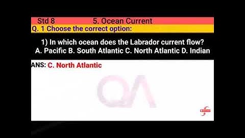 Geography textbook solution for class 8 lesson 5 ocean current