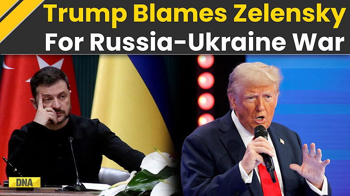 Donald Trump accuse Zelensky d'avoir « déclenché » la guerre entre la Russie et l'Ukraine et affi...