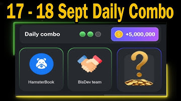 Hamster Kombat Daily Combo Cards Today | 17 - 18 September Hamster Kombat Daily Combo Cards