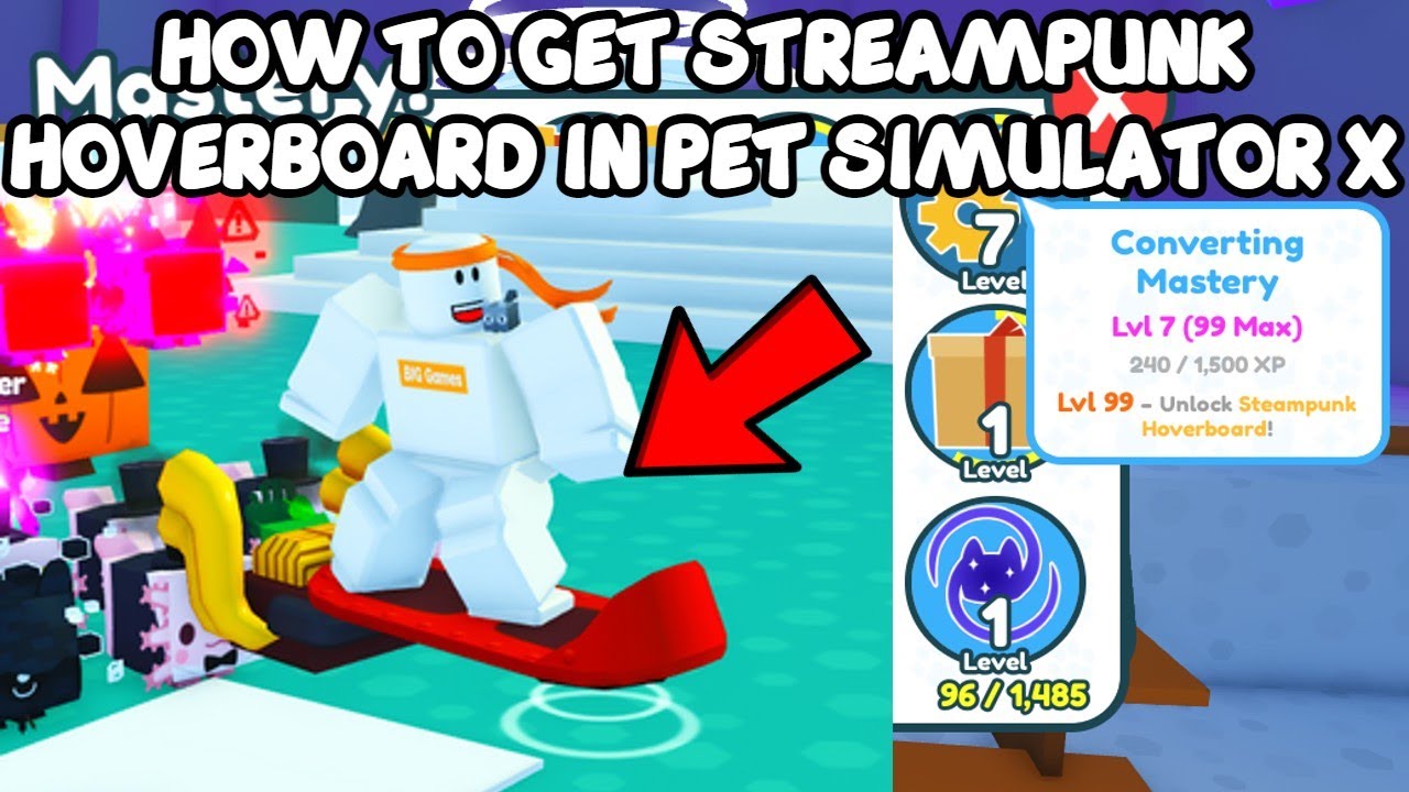 All hoverboards in Pet Simulator X (HOW TO GET EVERY HOVERBOARD) 