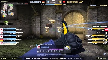 CS:GO Mousesports ChrisJ Awp ace vs Dignitas