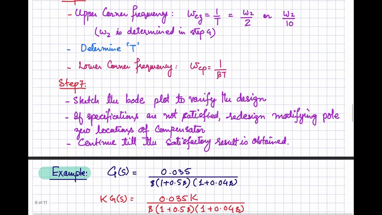 67. Design of a Lag Compensator with Example